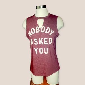 JERRYLEIGH nobody asked you tank cut out large